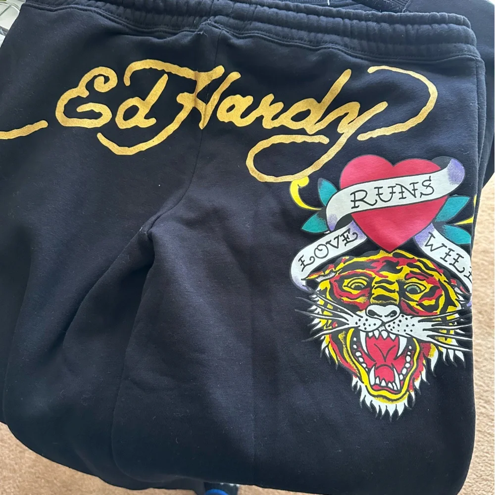 Ed Hardy Retro SET Tiger insulated suit pants and sweatshirt size L - Picture 4 of 9